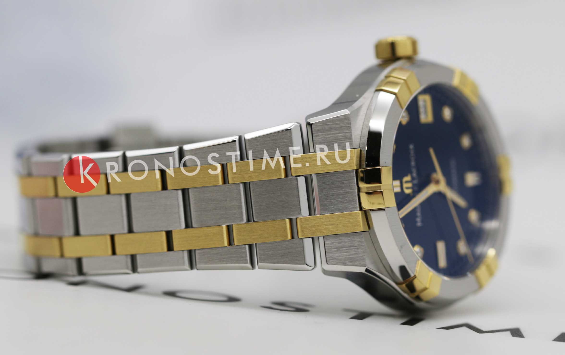 Maurice Lacroix AI6006-PVY13-450-1 женские часы застежка крупным планом